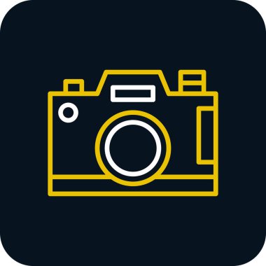 Kamera. Web simgesi basit illüstrasyon