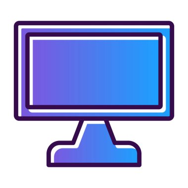 ekran simge vektör çizim 