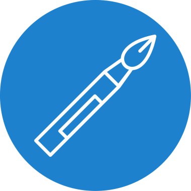 fırça ağ ikonu vektör illüstrasyonu