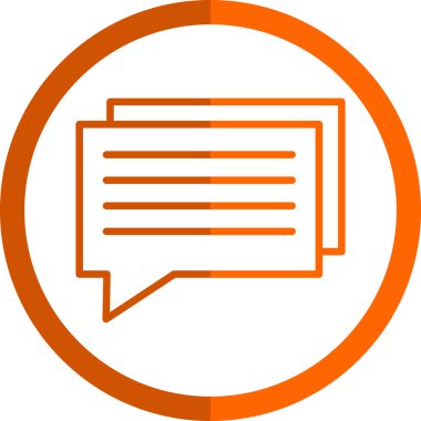 sohbet baloncuğu ileti vektör çizgisi simgesi 