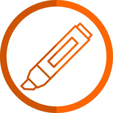 Vurgulama simgesi vektör illüstrasyonu