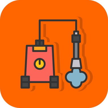 Gaz sobasının vektör illüstrasyonu