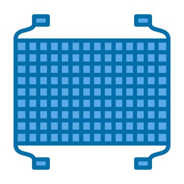 Balık ağı ağ ikonu vektör illüstrasyonu