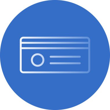 Kredi kartı modern simge, vektör illüstrasyonu 