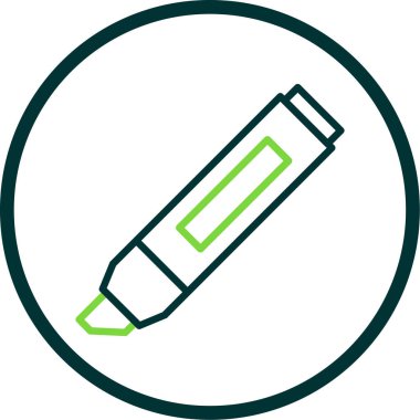 Vurgulama simgesi vektör illüstrasyonu