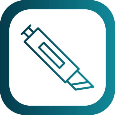 Cutter ağ simgesi vektör illüstrasyonu