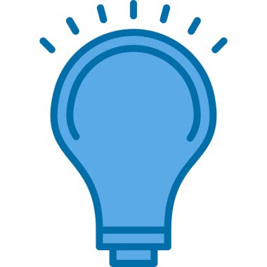 Ampul simgesi web basit illüstrasyon