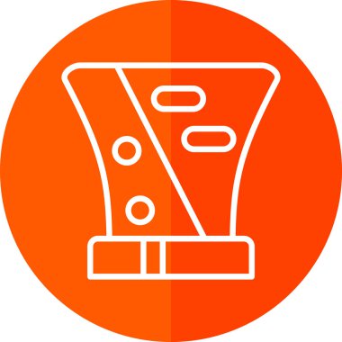 Tek bir simgenin vektör illüstrasyonu