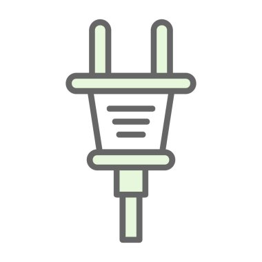 Plug web simgesi, simge illüstrasyonu