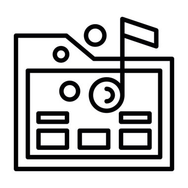 Web tasarım simgesi. Web için web vektör simgelerinin özet çizimi