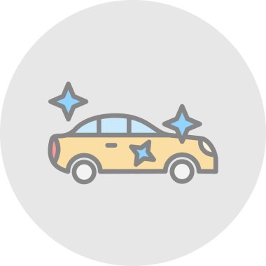 - Araba. Web simgesi basit illüstrasyon