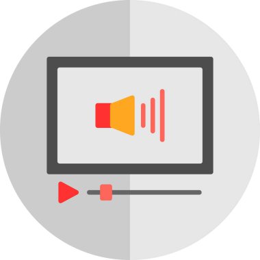 Ses Web simgesi, vektör çizim. 