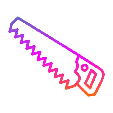 El testeresi simgesi, web basit illüstrasyonu