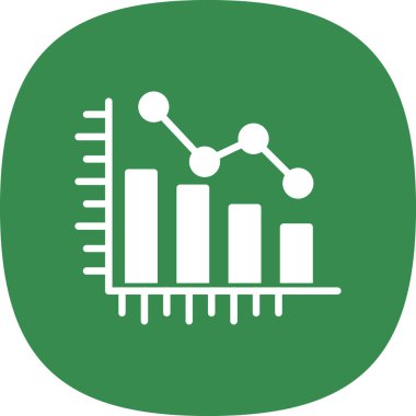 iş grafiği simgesi, vektör illüstrasyonu basit tasarım