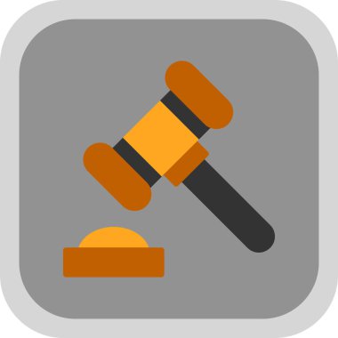 Yargıç Gravel. Web simgesi basit illüstrasyon 