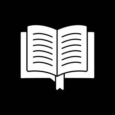 Kitap vektör simgesi, resimleme okunuyor