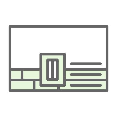 bilgisayar vektör çizgisi simgesi, işaret, beyaz arkaplan üzerindeki illüstrasyon, düzenlenebilir vuruşlar