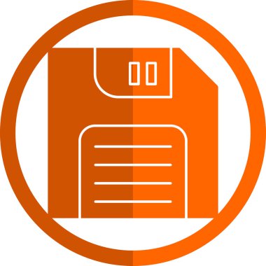 Belge. Web simgesi basit illüstrasyon