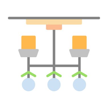 ağ bağlantısı düz simgesi, vektör, illüstrasyon