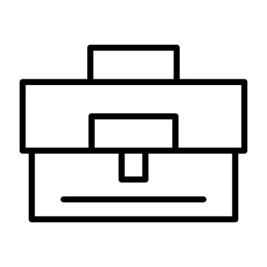 Çanta. Web simgesi basit tasarım