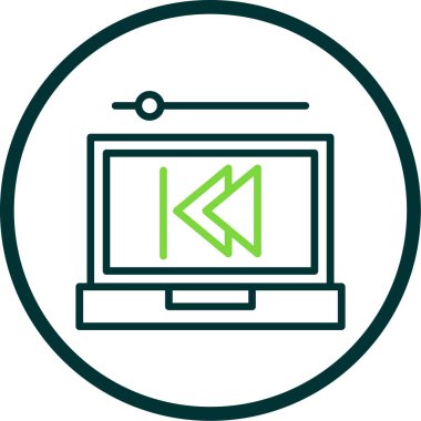 Geri dön, oku geri götür, sol vektör simgesi. Geriye, önceki düğme 