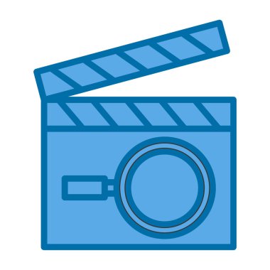 Büyütme cam simgesi vektör illüstrasyonu 