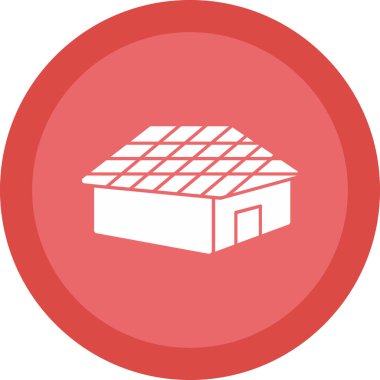 Bir ev simgesinin vektör illüstrasyonu