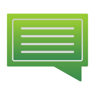 sohbet baloncuğu ileti vektör çizgisi simgesi 