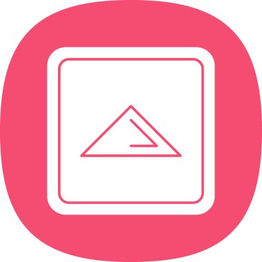 Yol işaretinin bir simgesinin vektör çizimi