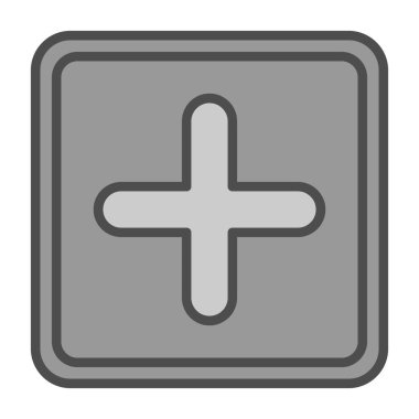 Artı işaret simgesi, vektör illüstrasyonu