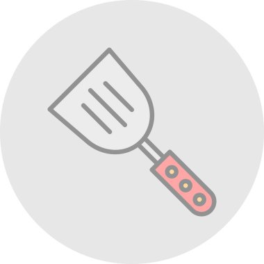 Spatula izole edilmiş ikon vektör çizimi tasarımı       