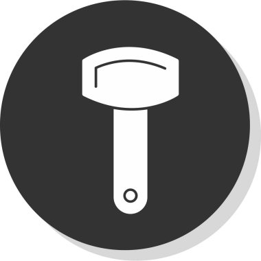 çekiç araç simgesi. vektör illüstrasyonu