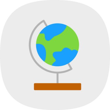 dünya küresel vektör düz tasarım 