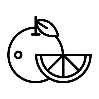 Meyve. Web simgesi vektör illüstrasyonu