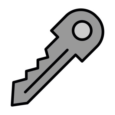 Anahtar. Web simgesi basit illüstrasyon