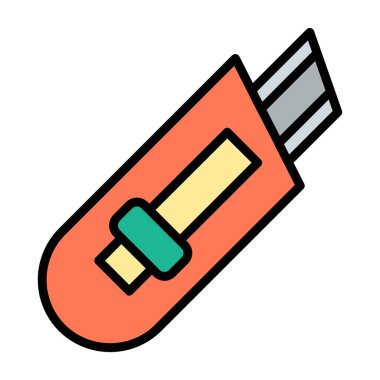 Cutter ağ simgesi vektör illüstrasyonu