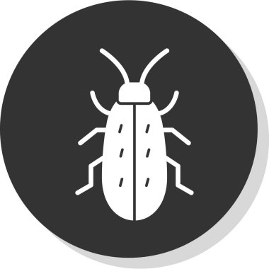 hata böceği simgesi vektör illüstrasyonu