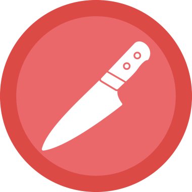 Bıçak düz simgesi, vektör illüstrasyonu 