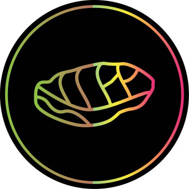 Et biftek ikonunun vektör illüstrasyonu 