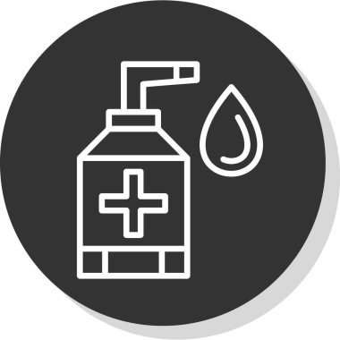 sanitizer bottle vector icon