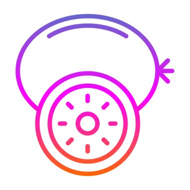 kivi meyve simgesi, web basit illüstrasyon