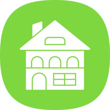 Bina. Web simgesi basit illüstrasyon 