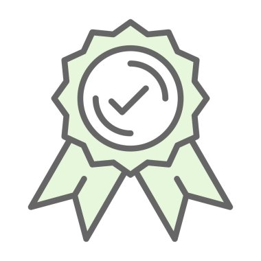 Rozet. Web simgesi basit illüstrasyon