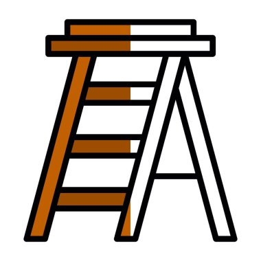 merdiven simgesi, vektör illüstrasyonu basit tasarım