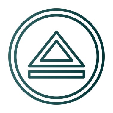 Bir piramit simgesinin vektör çizimi