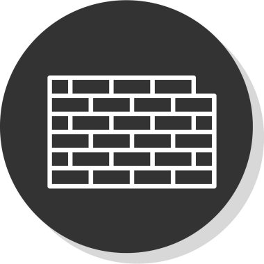 duvar simgesi vektör illüstrasyonu