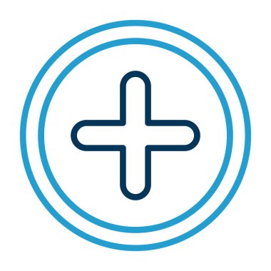 Artı işaret simgesi, vektör illüstrasyonu