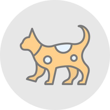 kedi simgesi vektör illüstrasyonu