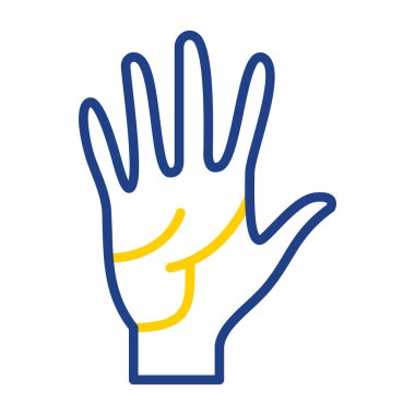 İnsan el simgesi, vektör illüstrasyonu