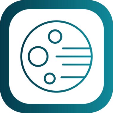 gezegen simgesi, vektör illüstrasyonu basit tasarım